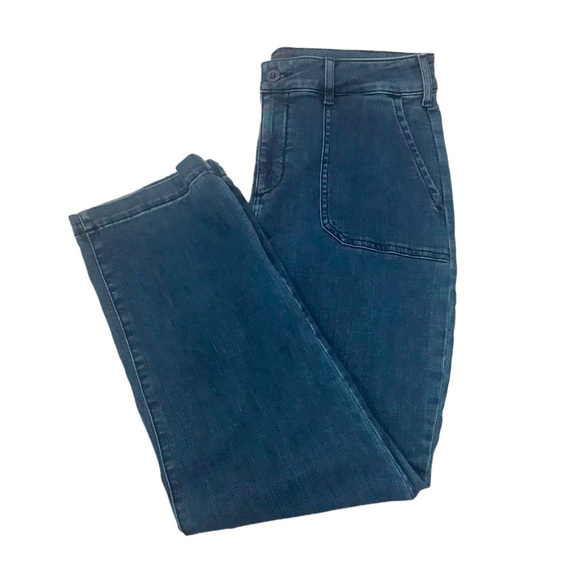 NYDJ Womens MDNMMA2558 Straight Ankle Chino Jeans - Blue - Picture 2 of 9